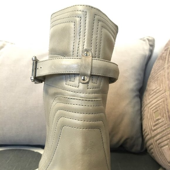 NWT Schutz Poliany Boots Leather Heels - Picture 10 of 11